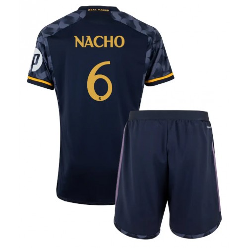 Real Madrid Nacho Fernandez #6 Gostujuci Dres za djecu 2023-24 Kratak Rukav (+ Kratke hlače)